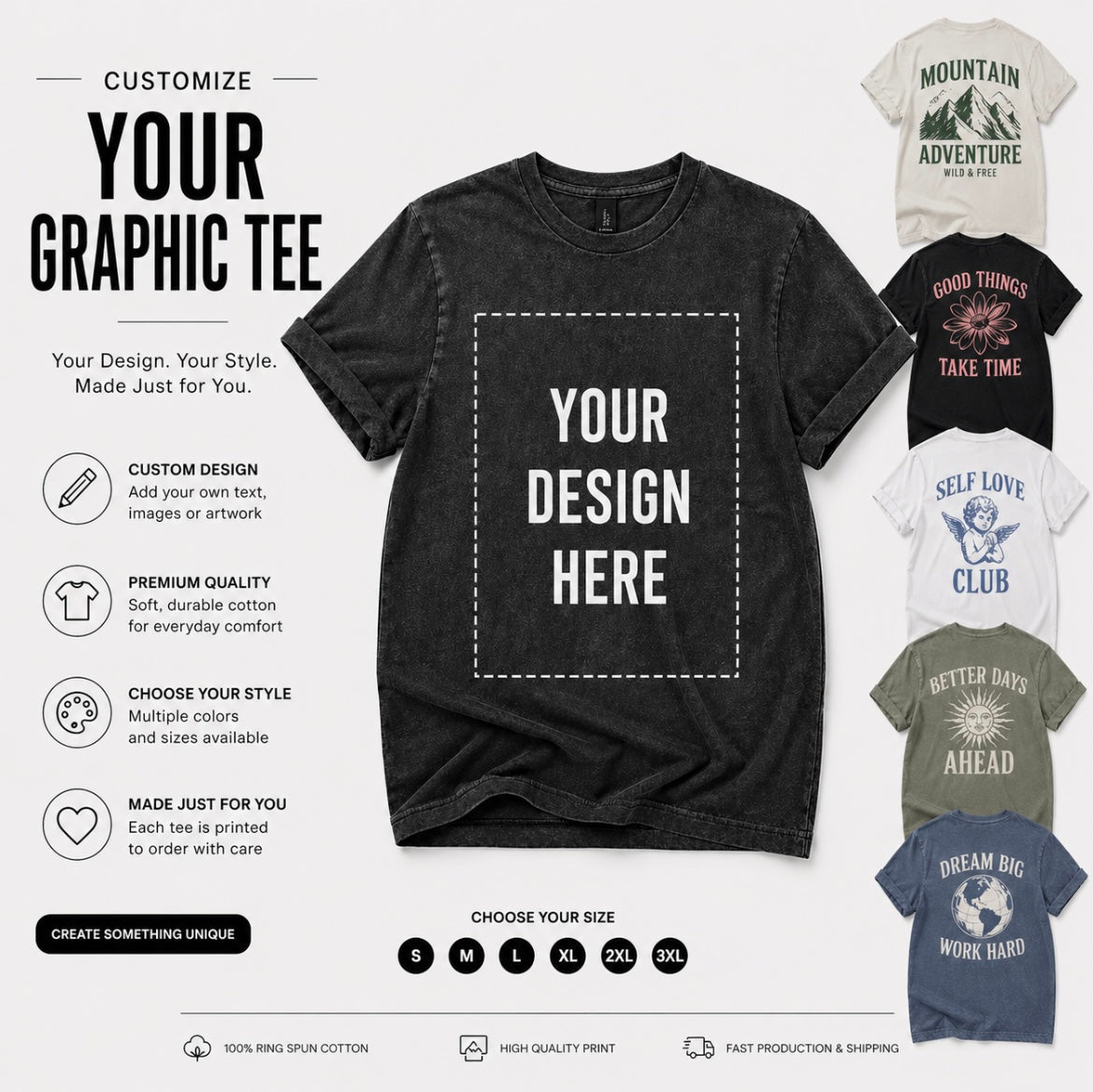 Customizable graphic tee